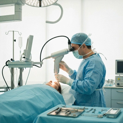 Netzhautablösung und Augenbehandlung