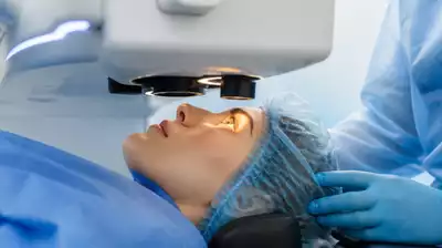 Patient bei refraktiver Chirurgie
