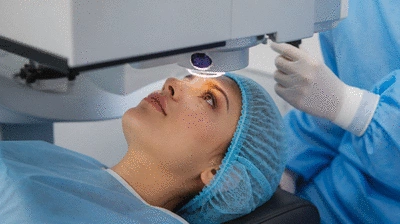 Femto-LASIK-Behandlungsszene