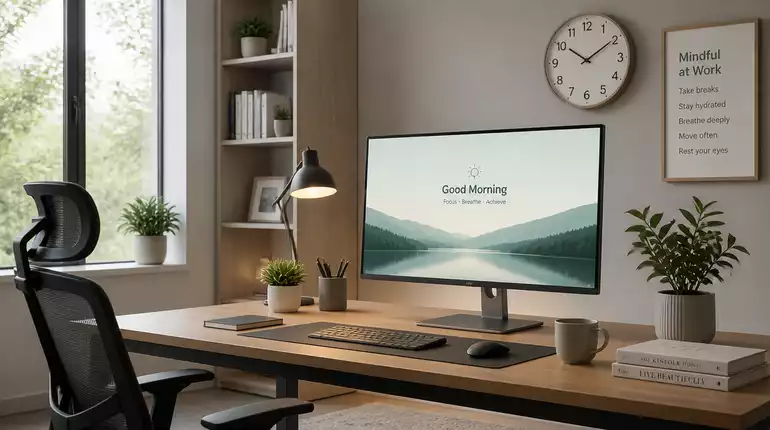 Augenfreundlich Arbeiten im Büro