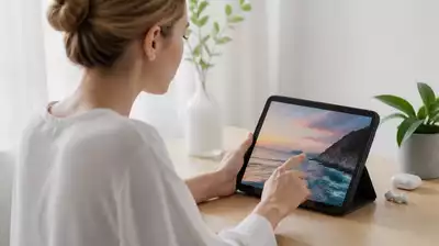 User interacting with digital content