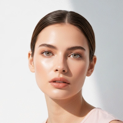 Lifestyle mit einer Person, die Kontaktlinsen trägt