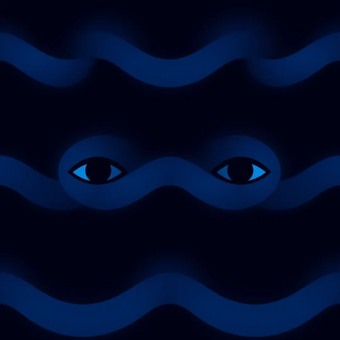 Stylisiertes Augenmuster als Hintergrund